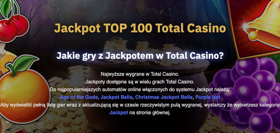 Total Casino wygrane