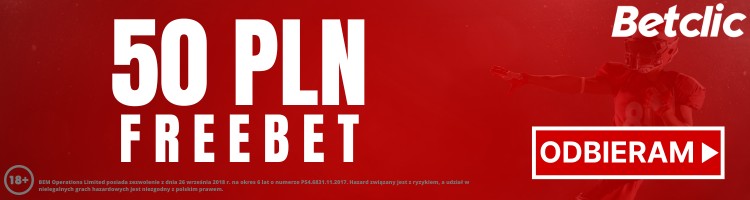 Betclic bonus powitalny - kod promocyjny KODBET